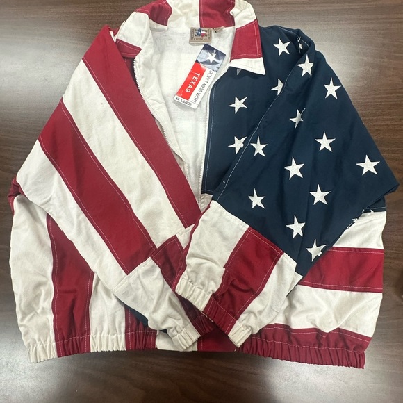 American Flag Jacket with Stars and Stripes - Picture 4 of 11